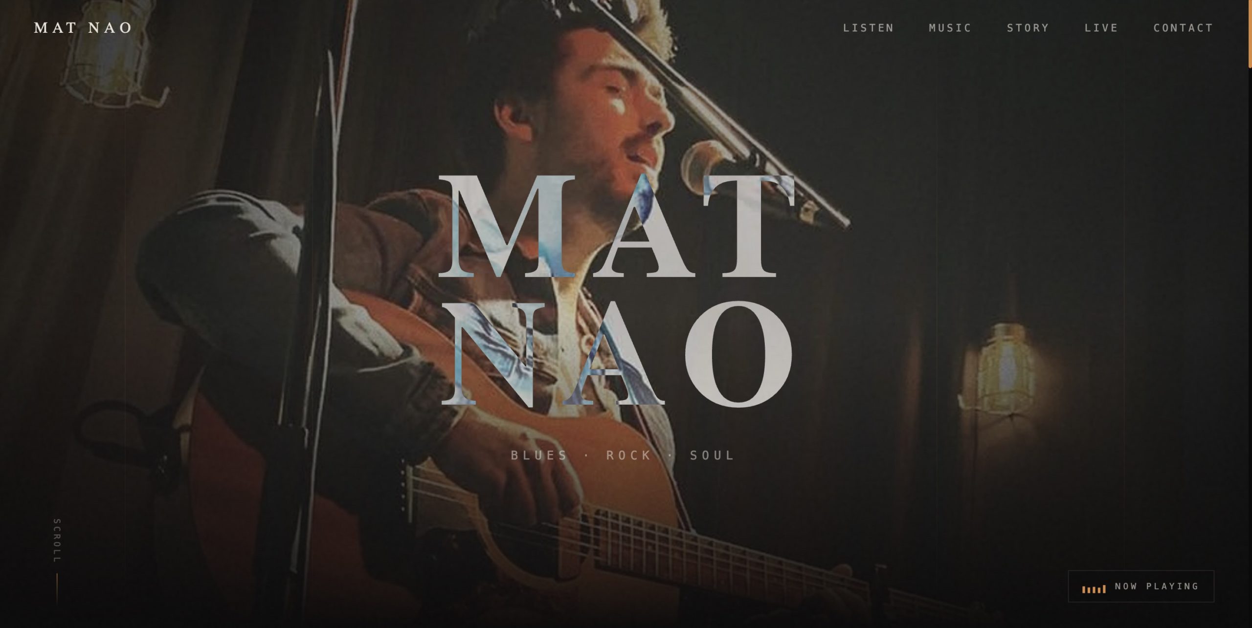 Site Mat Nao, version ordinateur