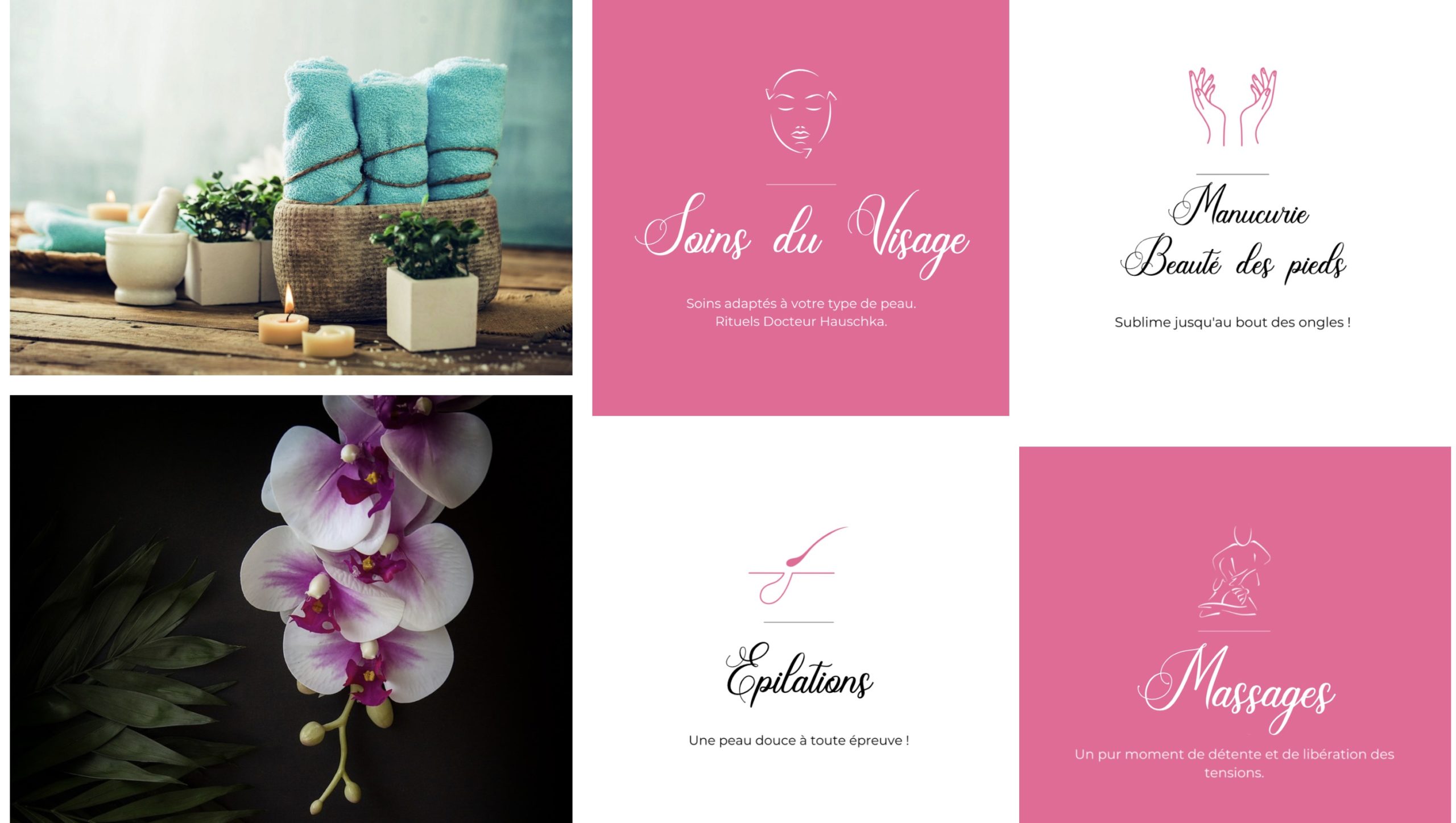 Chloé Esthétique website, desktop version